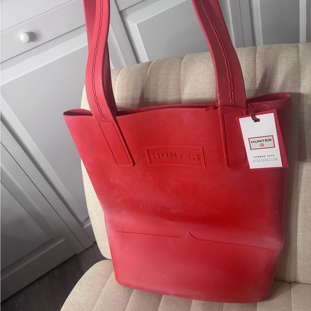 Red beach bag
